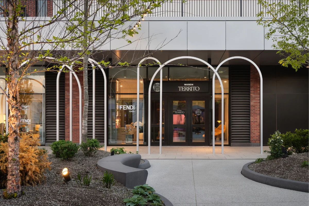 Maison Territo space designed and developed by David Territo as an immersive environment integrating furniture and interior architecture