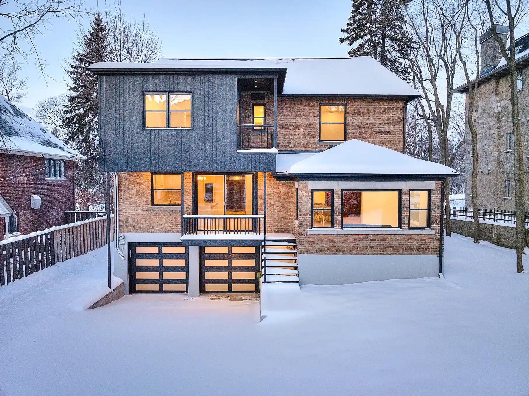 Pratt residence featuring custom interior design and material-driven architectural approach